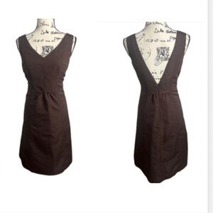 Merona Chocolate Brown  Backless Sleeveless  V neck Dress